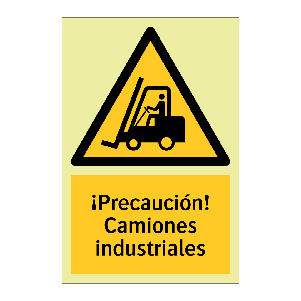 ¡Precaución! Camiones industriales