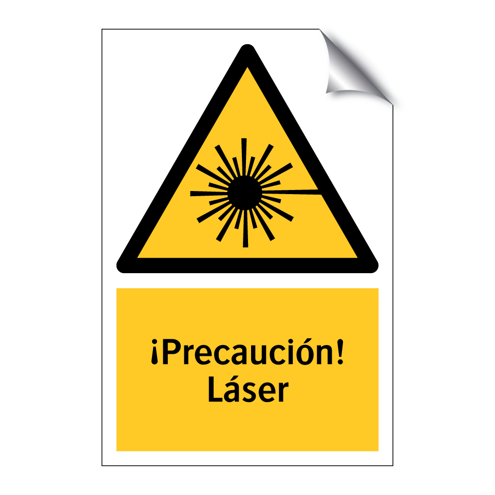 ¡Precaución! Láser