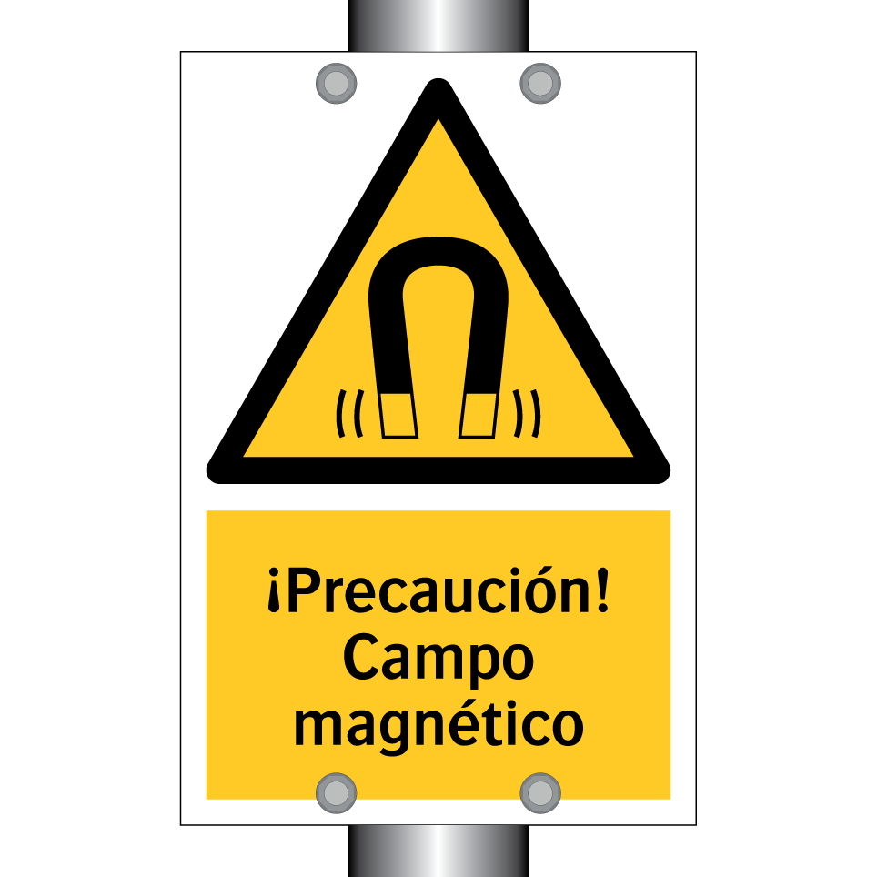 ¡Precaución! Campo magnético