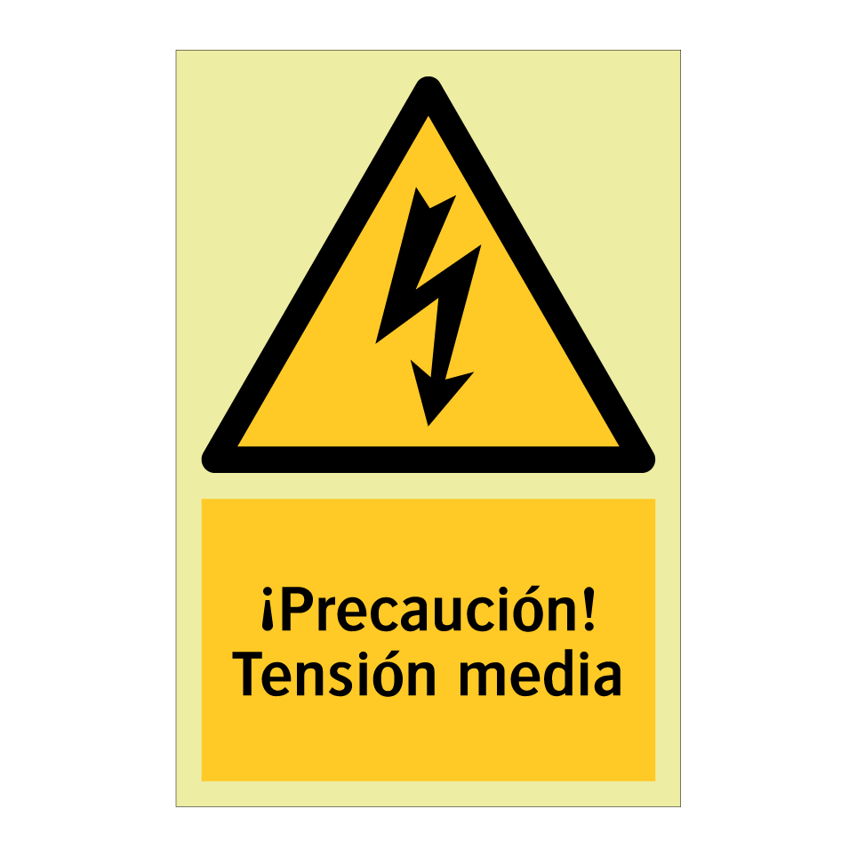 ¡Precaución! Tensión media