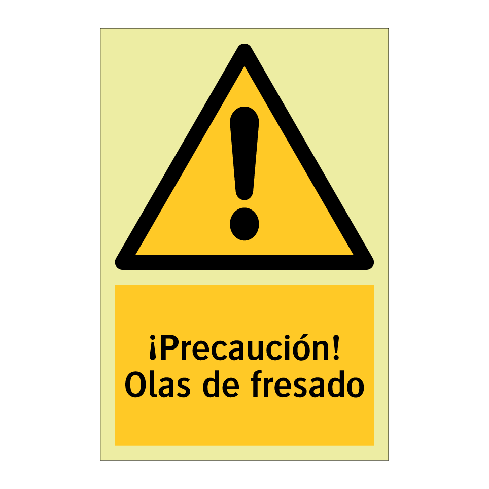 ¡Precaución! Olas de fresado
