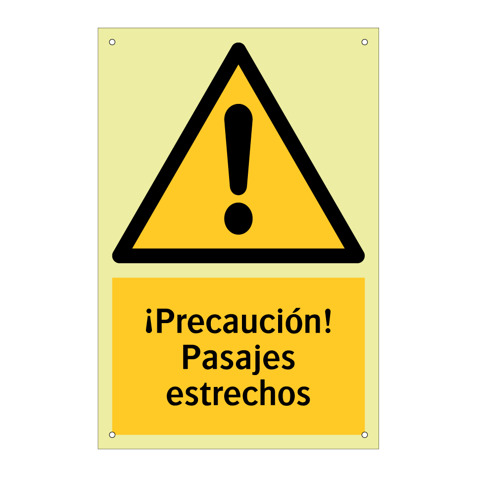 ¡Precaución! Pasajes estrechos