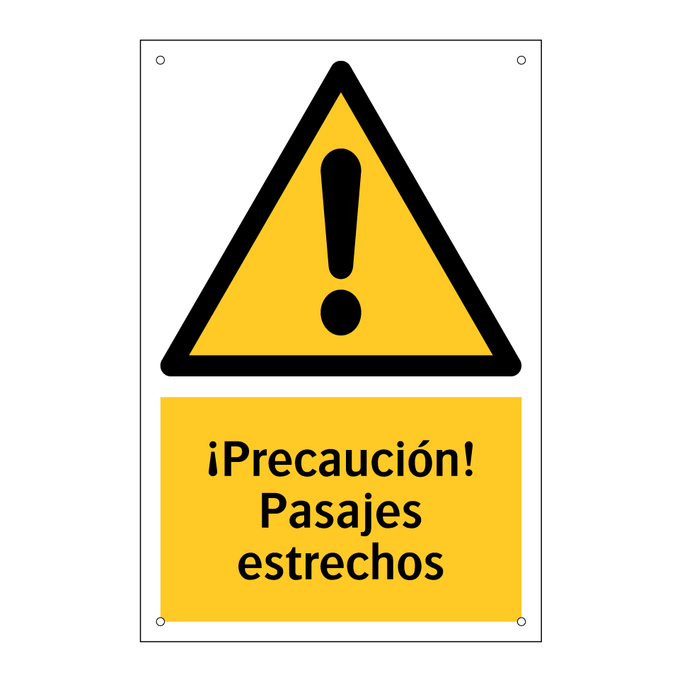 ¡Precaución! Pasajes estrechos