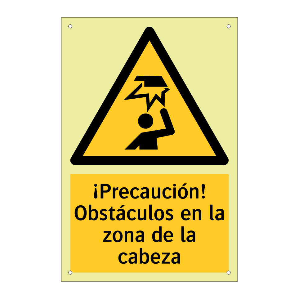 ¡Precaución! Obstáculos en la zona de la cabeza