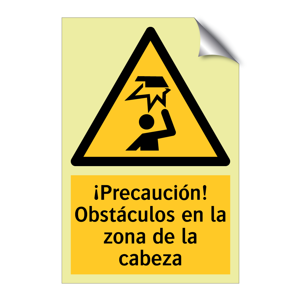 ¡Precaución! Obstáculos en la zona de la cabeza