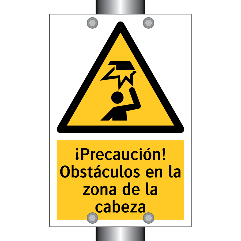 ¡Precaución! Obstáculos en la zona de la cabeza