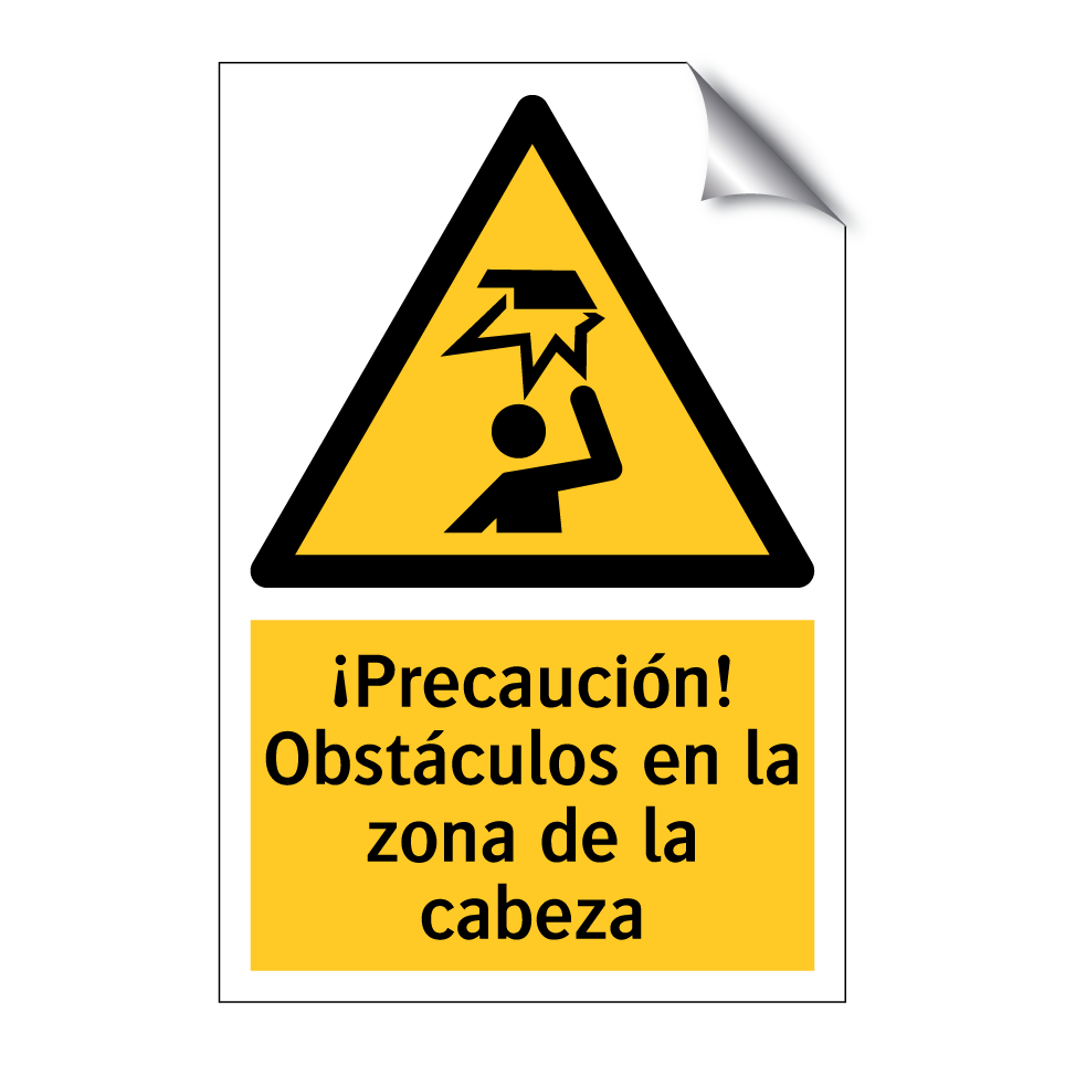 ¡Precaución! Obstáculos en la zona de la cabeza