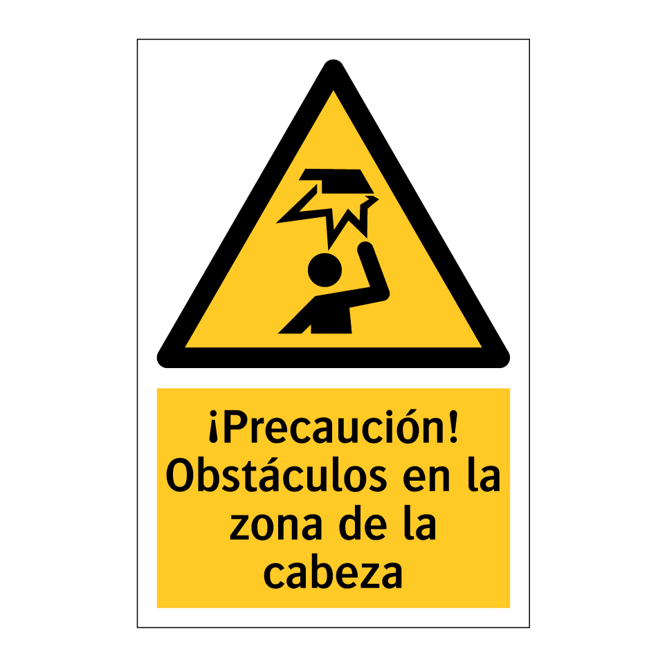 ¡Precaución! Obstáculos en la zona de la cabeza