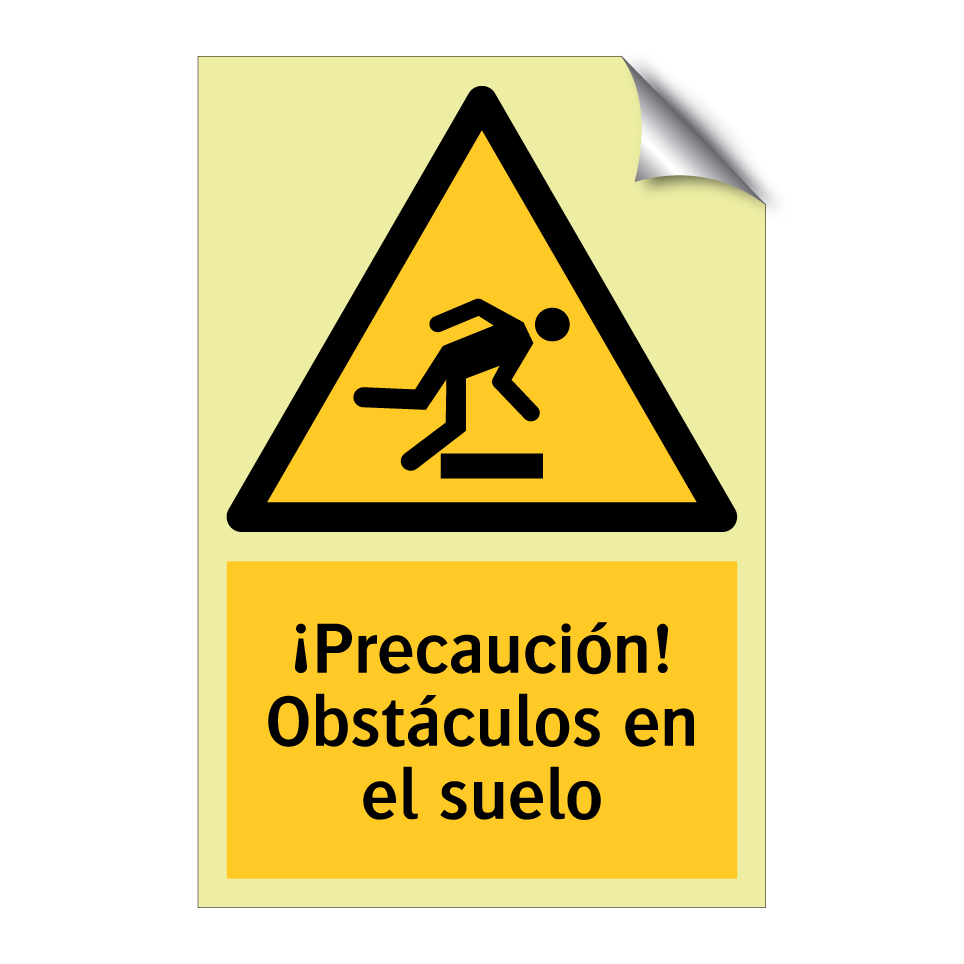 ¡Precaución! Obstáculos en el suelo