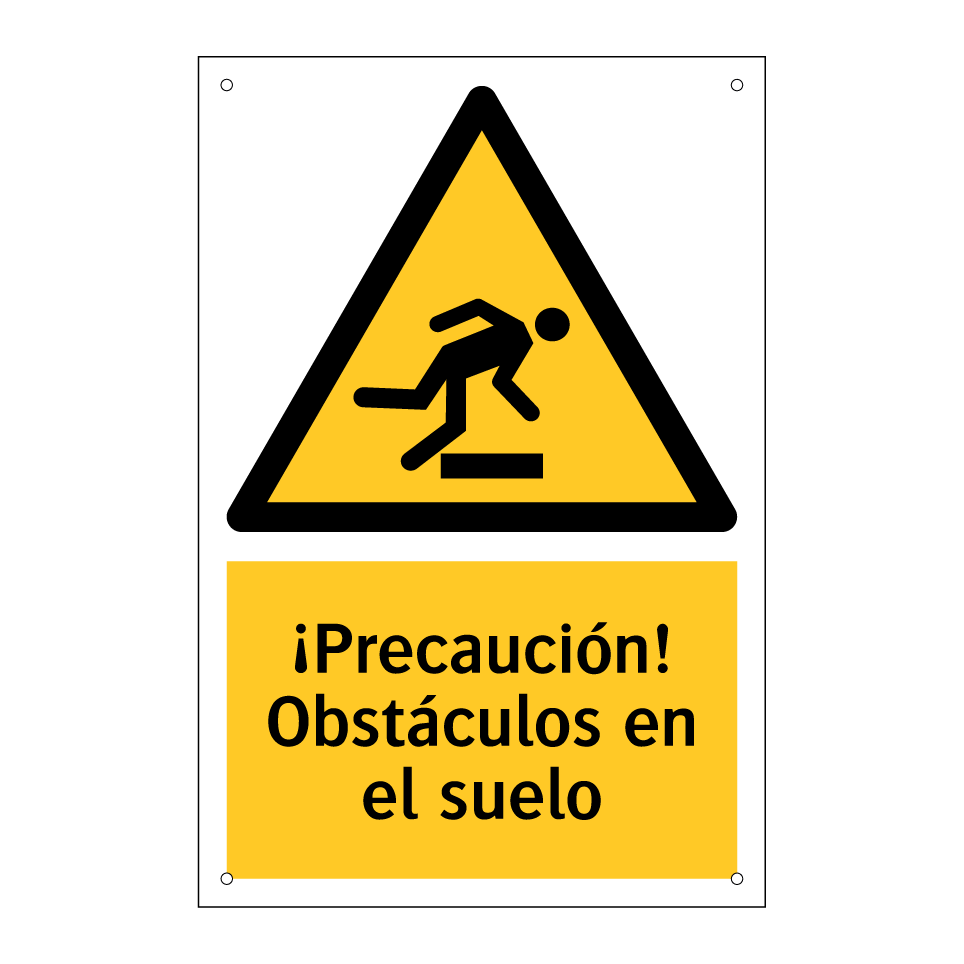 ¡Precaución! Obstáculos en el suelo