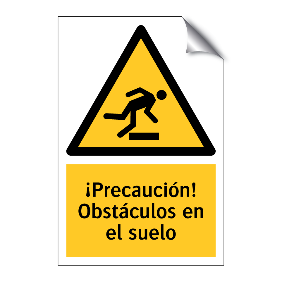 ¡Precaución! Obstáculos en el suelo