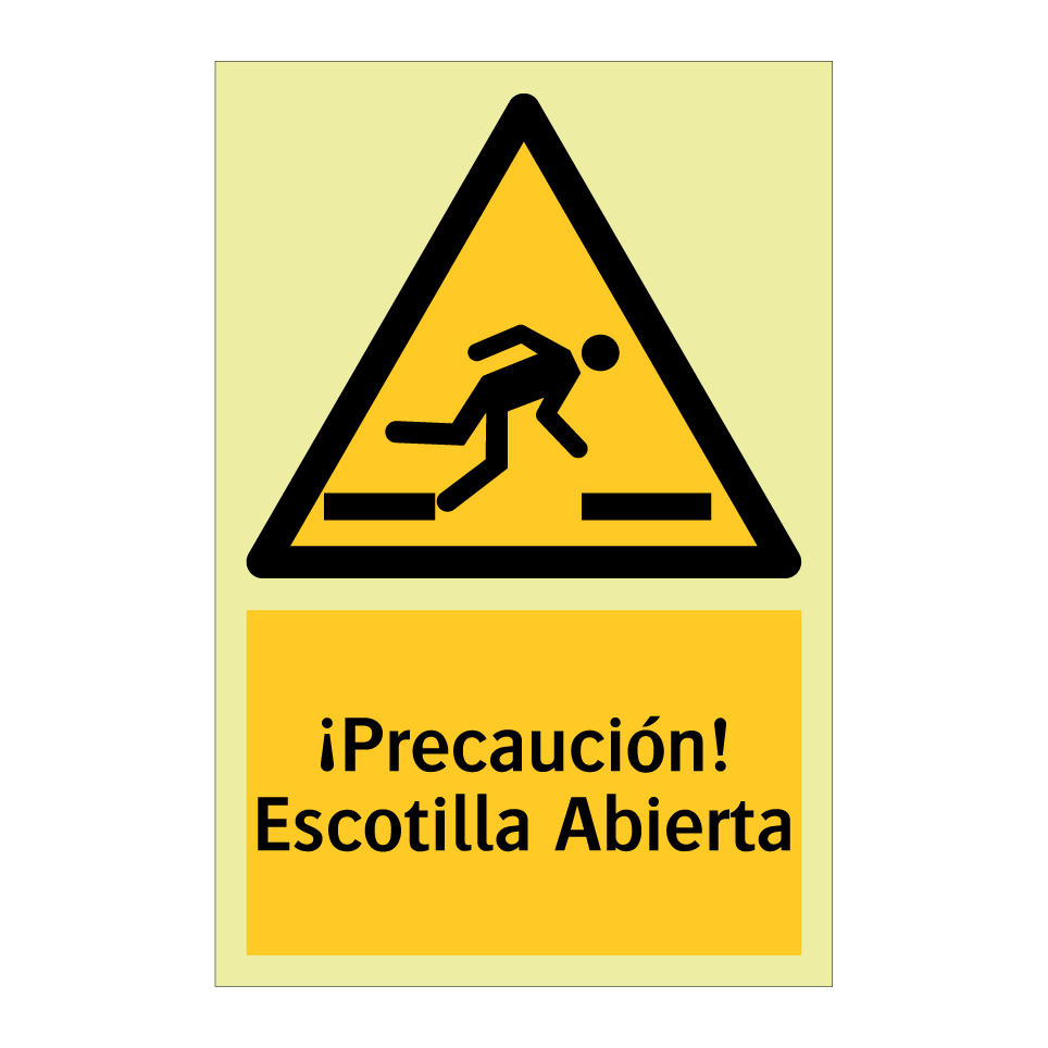 ¡Precaución! Escotilla Abierta