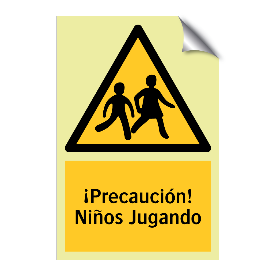 ¡Precaución! Niños Jugando