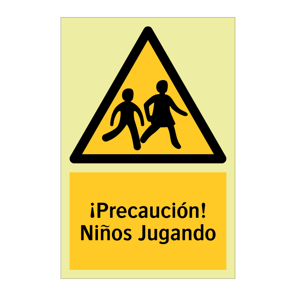 ¡Precaución! Niños Jugando