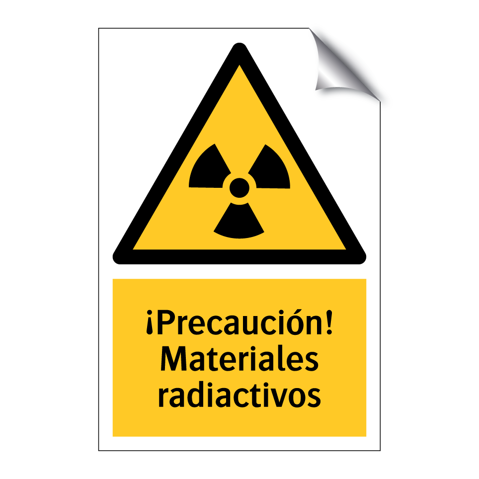 ¡Precaución! Materiales radiactivos