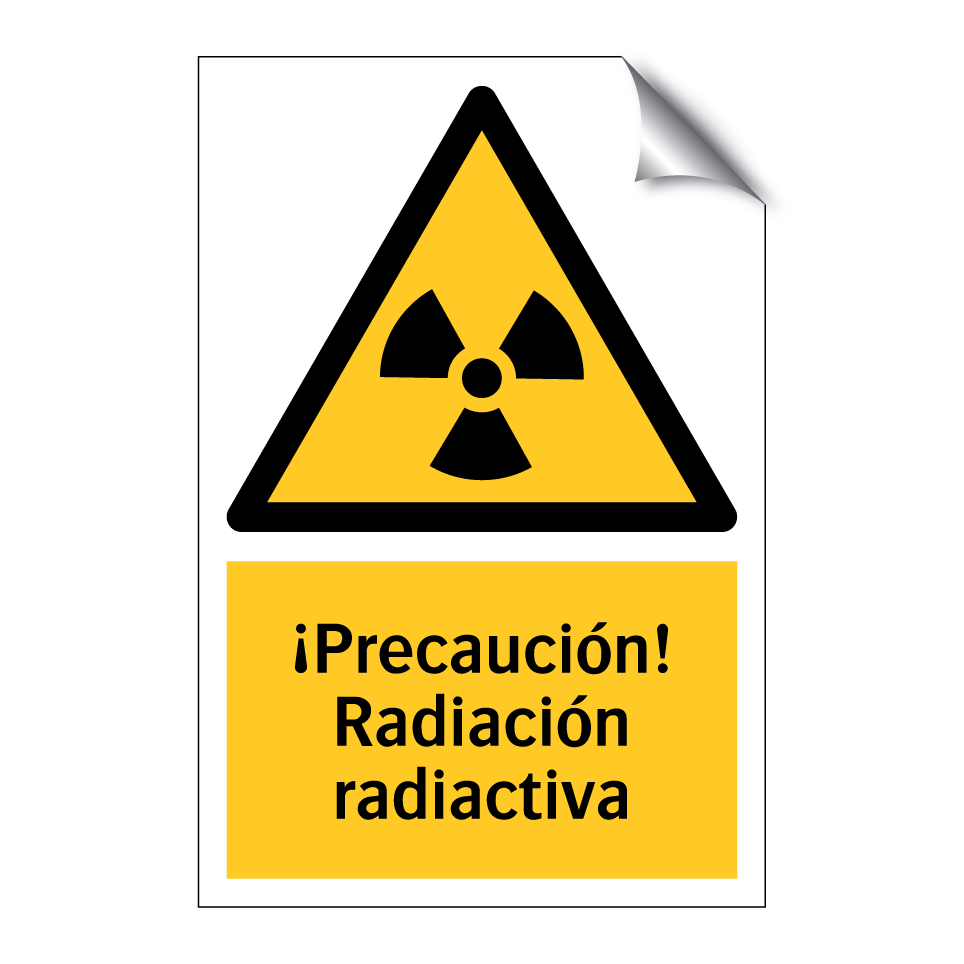 ¡Precaución! Radiación radiactiva