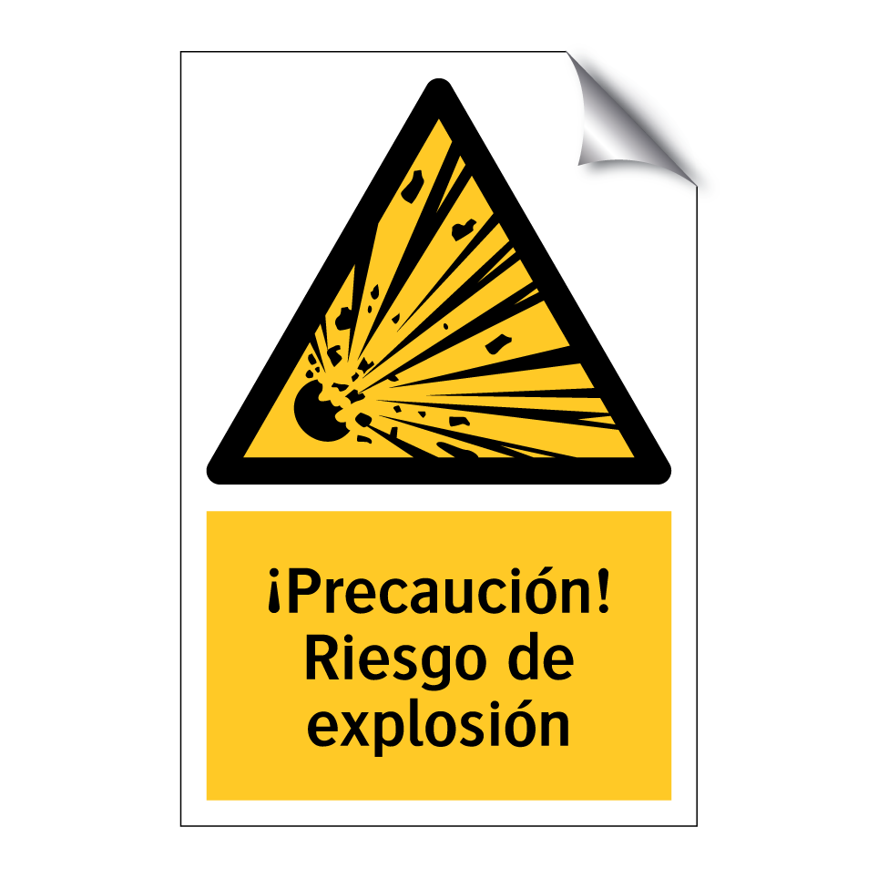 ¡Precaución! Riesgo de explosión