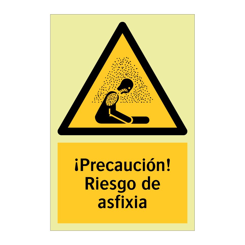 ¡Precaución! Riesgo de asfixia
