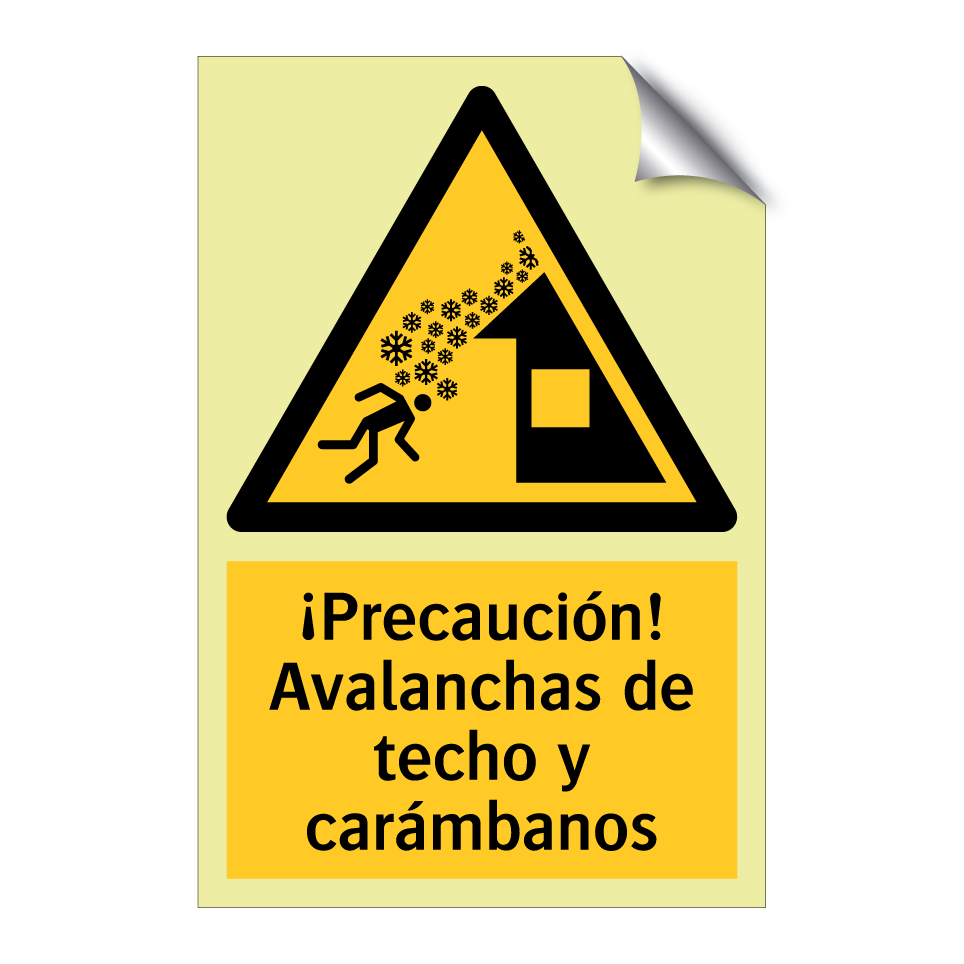 ¡Precaución! Avalanchas de techo y carámbanos