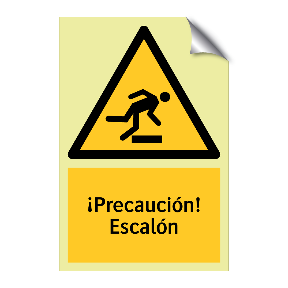 ¡Precaución! Escalón