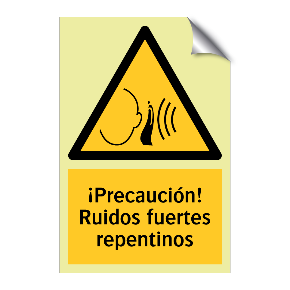 ¡Precaución! Ruidos fuertes repentinos