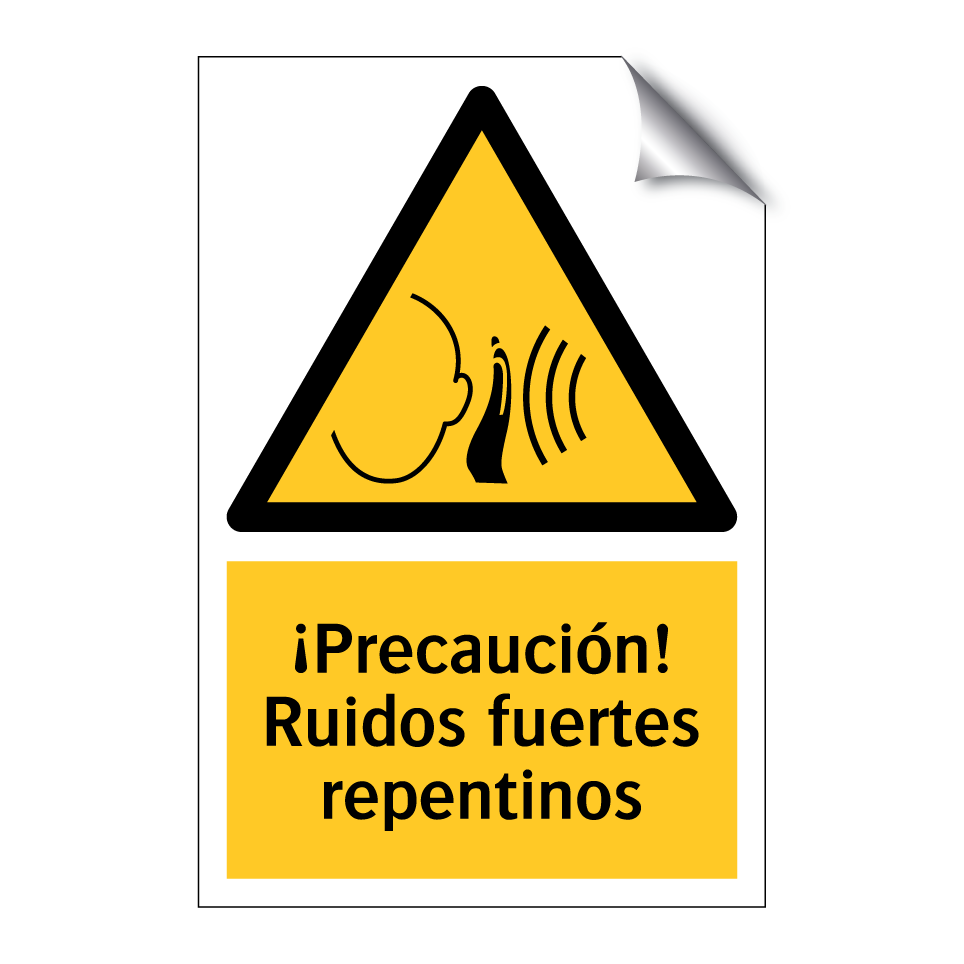 ¡Precaución! Ruidos fuertes repentinos