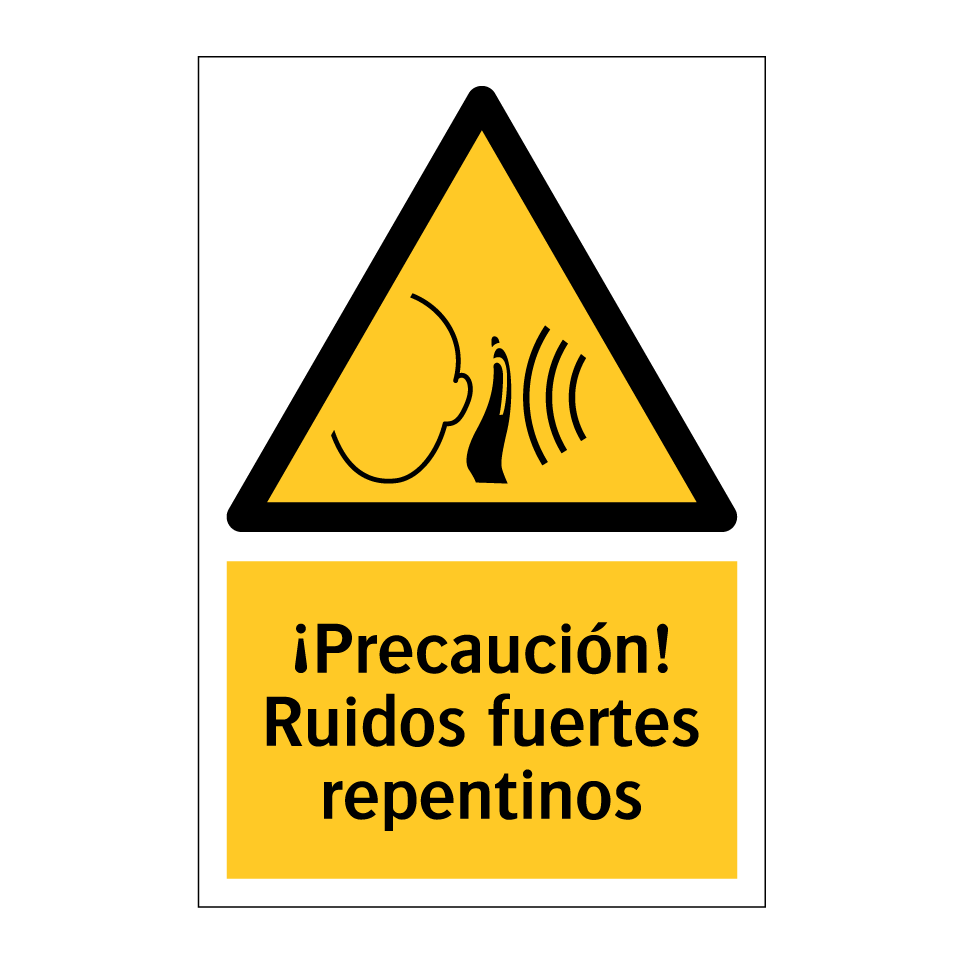 ¡Precaución! Ruidos fuertes repentinos