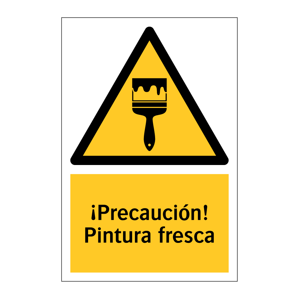 ¡Precaución! Pintura fresca