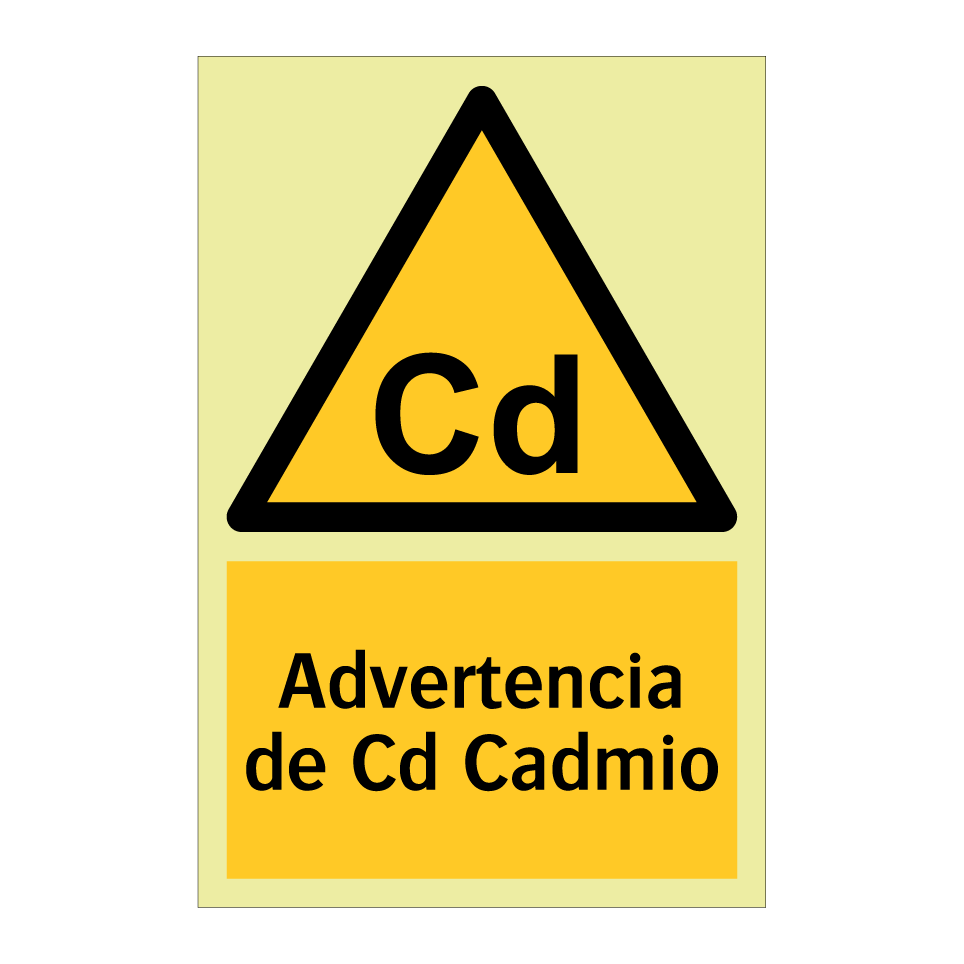 Advertencia de Cd Cadmio
