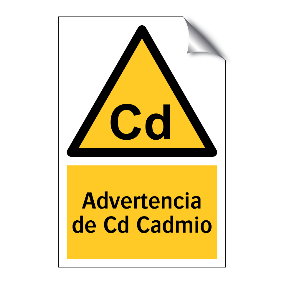 Advertencia de Cd Cadmio