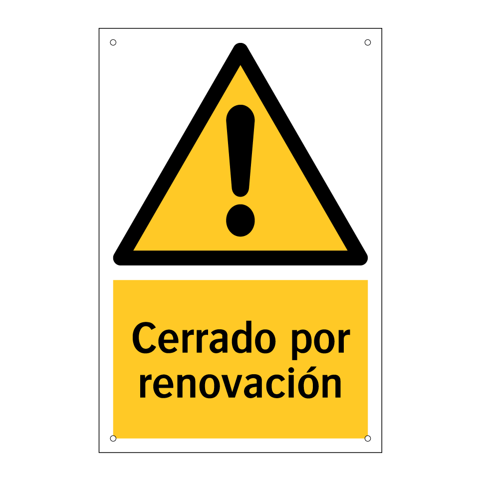 Cerrado por renovación