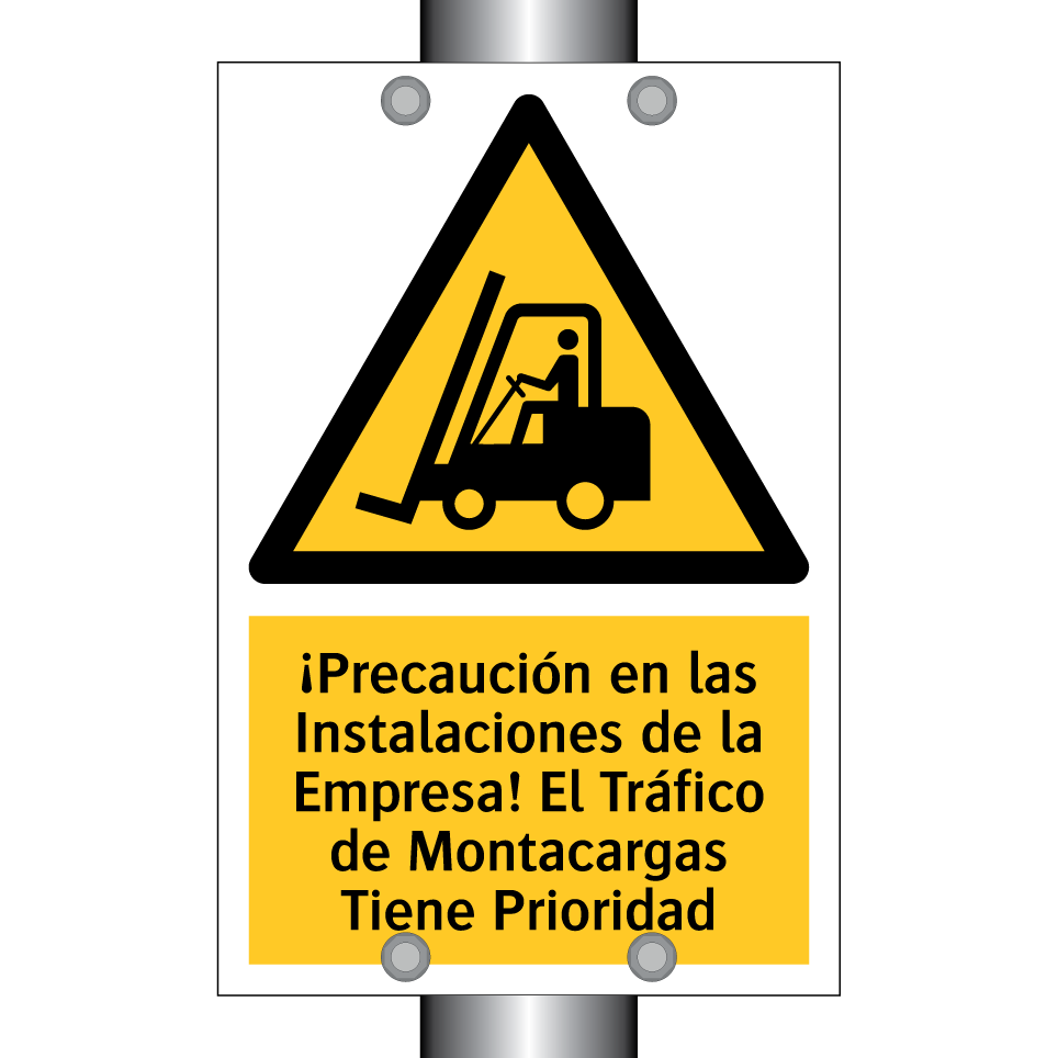 ¡Precaución en las Instalaciones de la Empresa! El Tráfico de Montacargas Tiene Prioridad