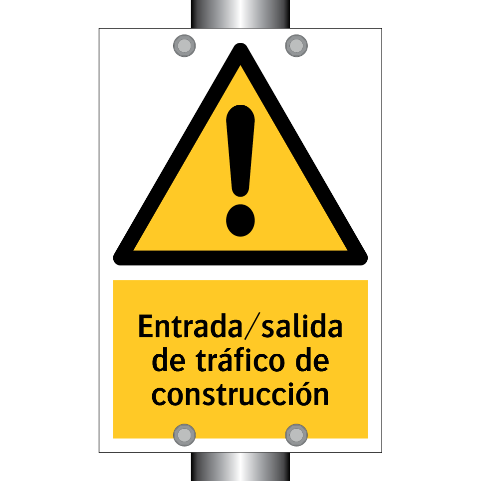 Entrada/salida de tráfico de construcción
