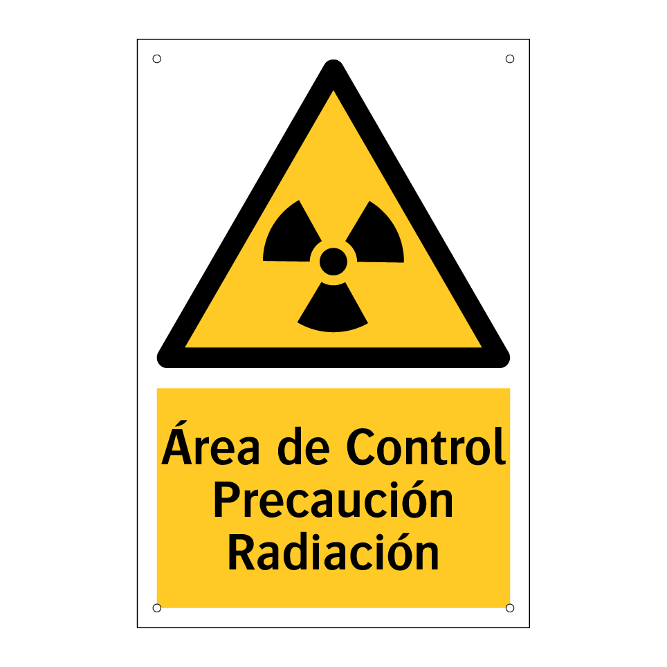 Área de Control Precaución Radiación