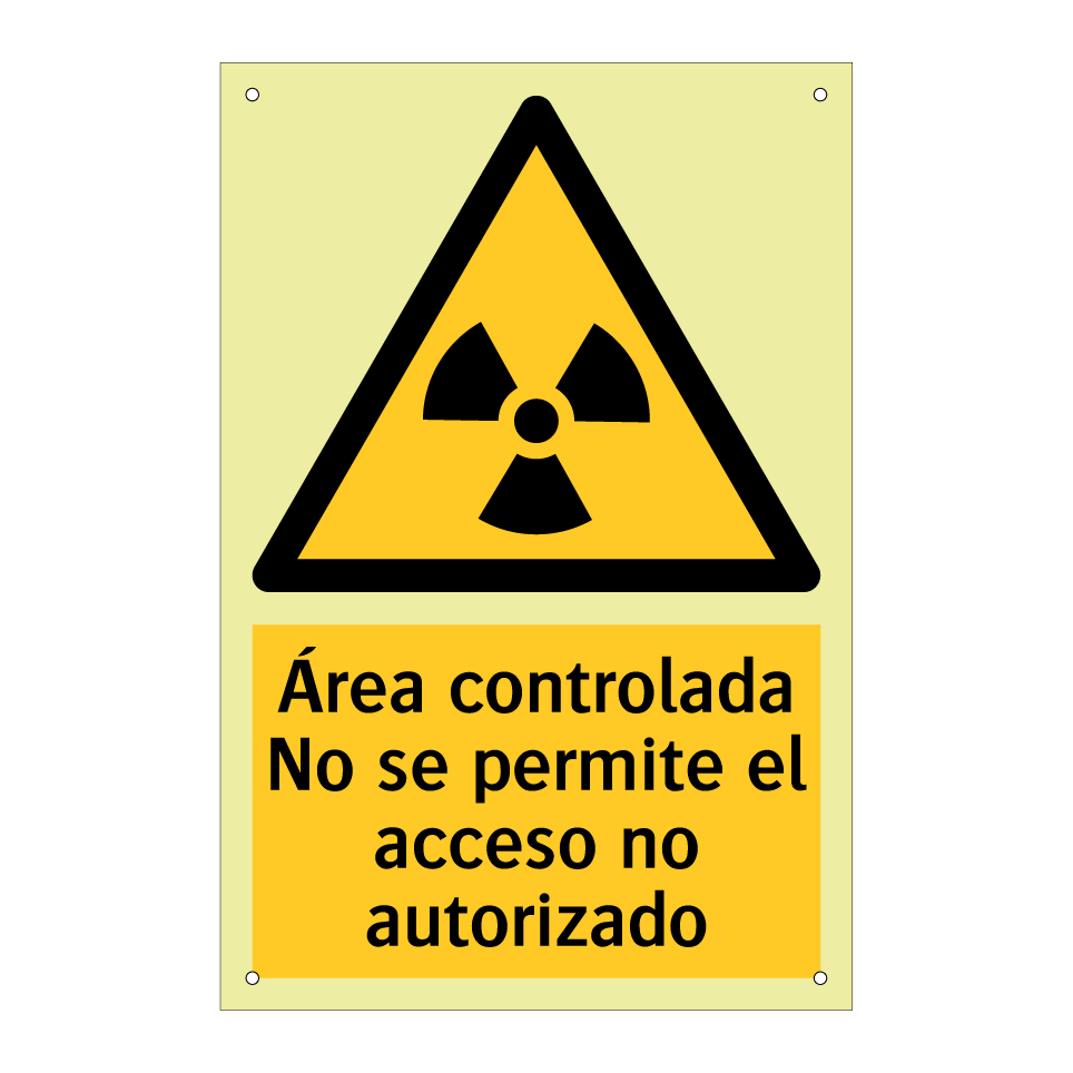 Área controlada No se permite el acceso no autorizado