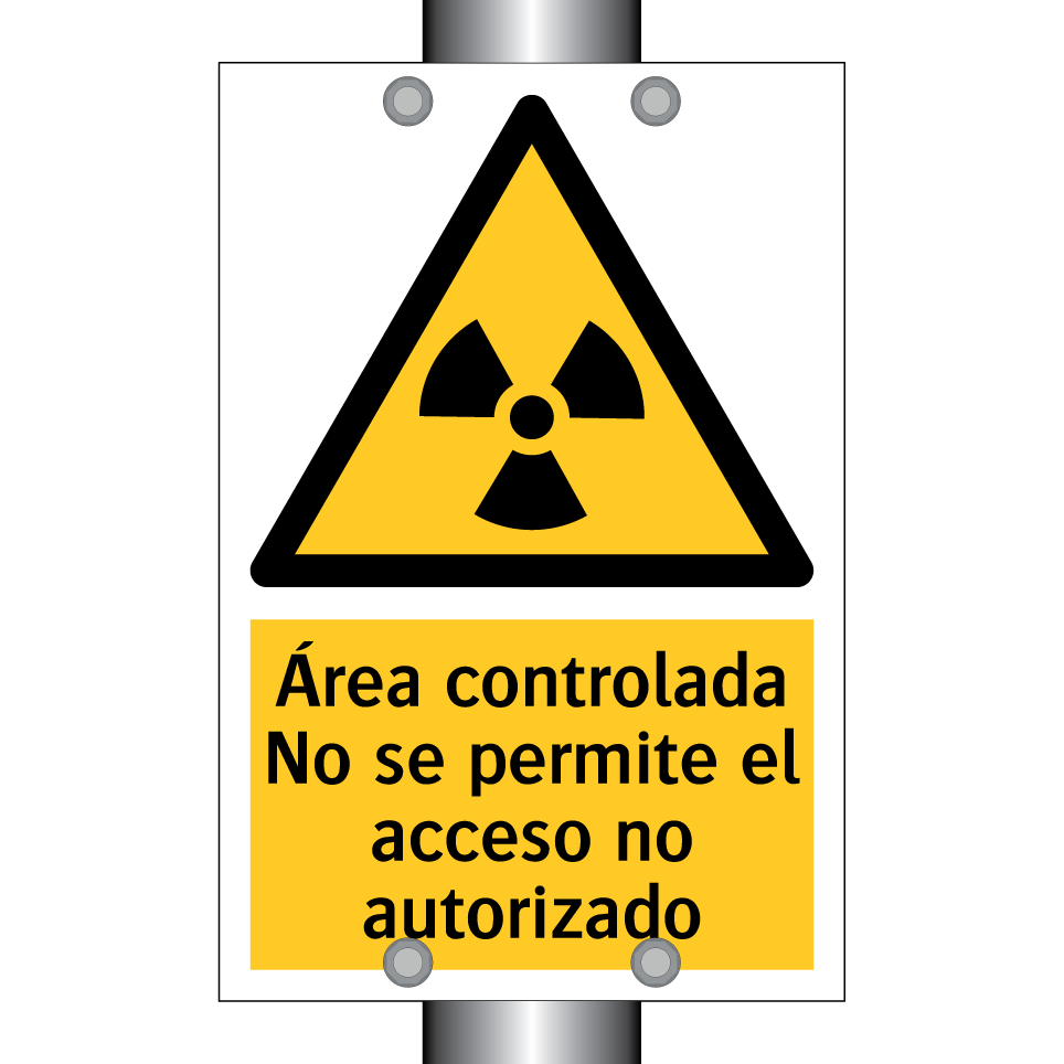 Área controlada No se permite el acceso no autorizado