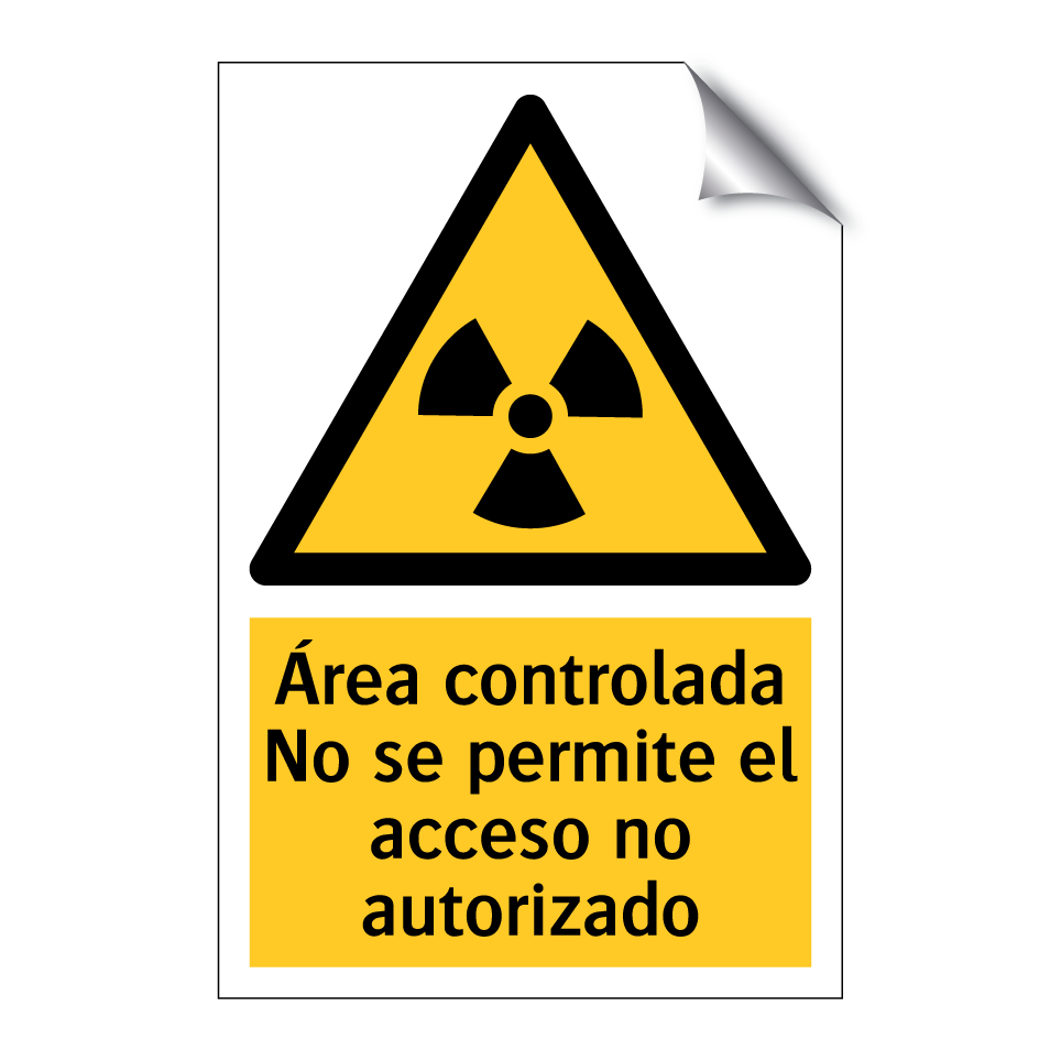 Área controlada No se permite el acceso no autorizado