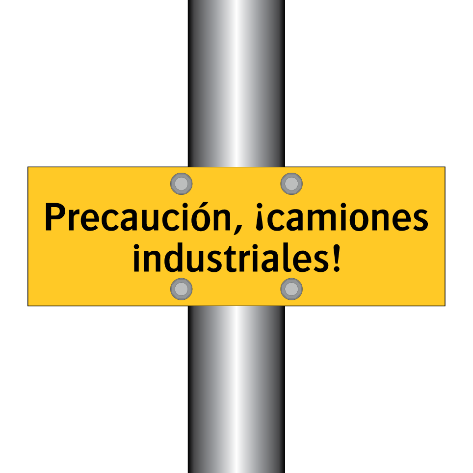 Precaución, ¡camiones industriales!