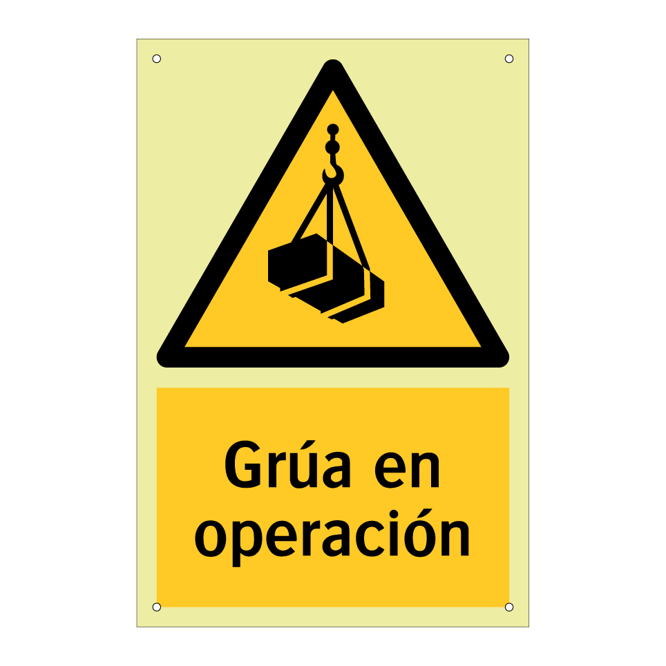 Grúa en operación
