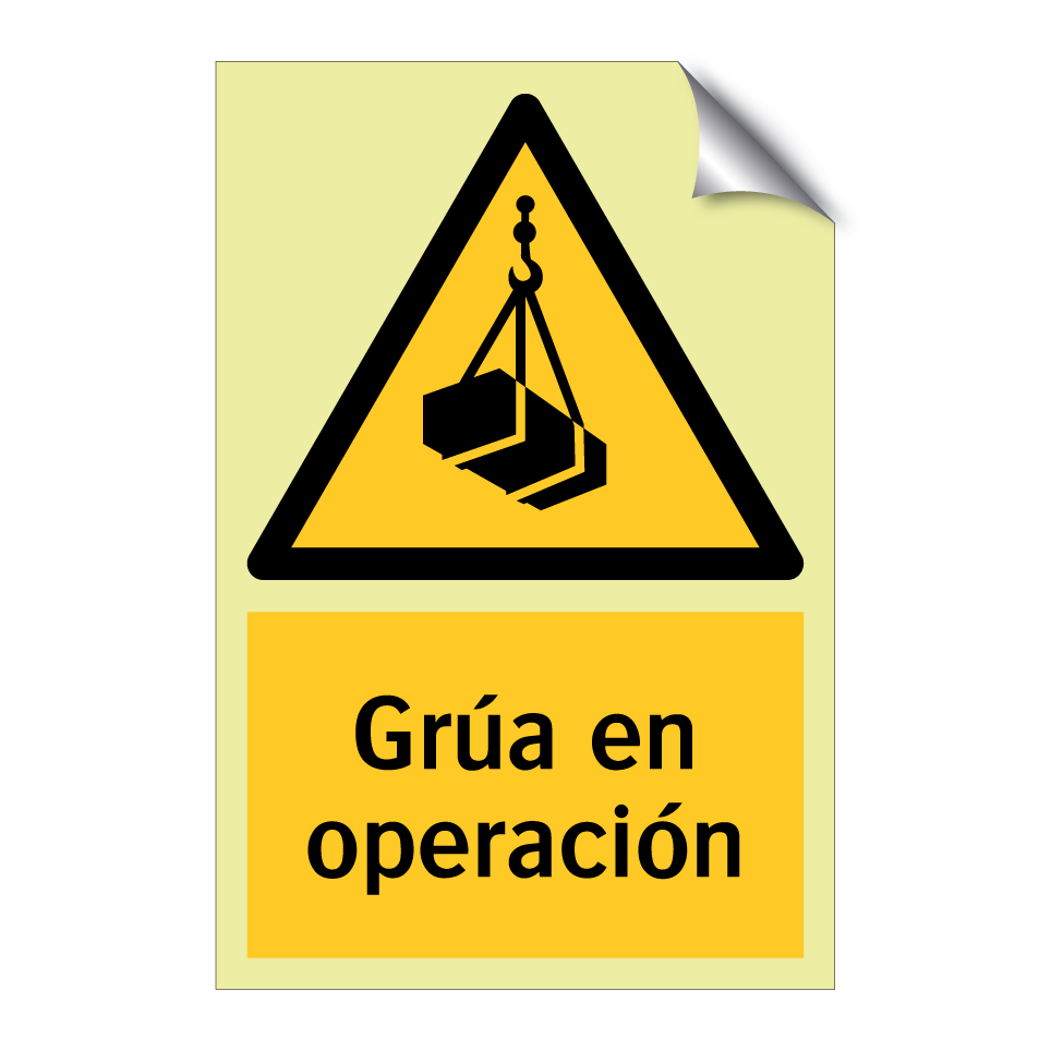 Grúa en operación