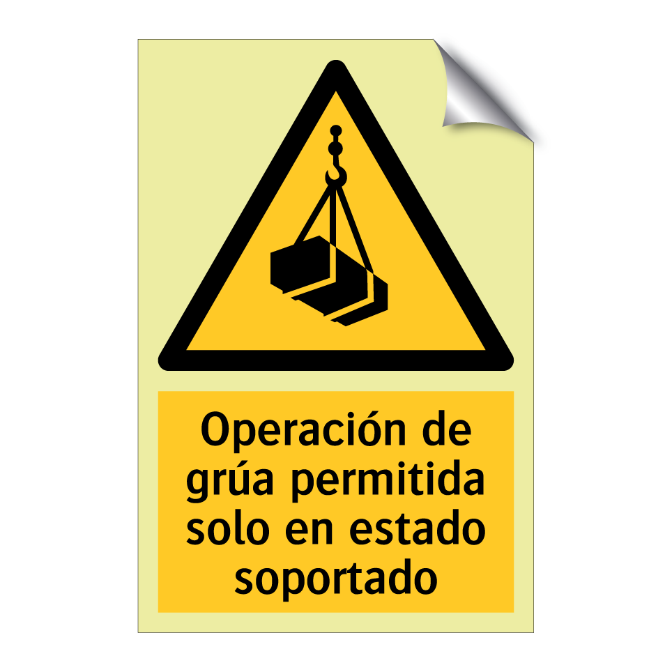 Operación de grúa permitida solo en estado soportado