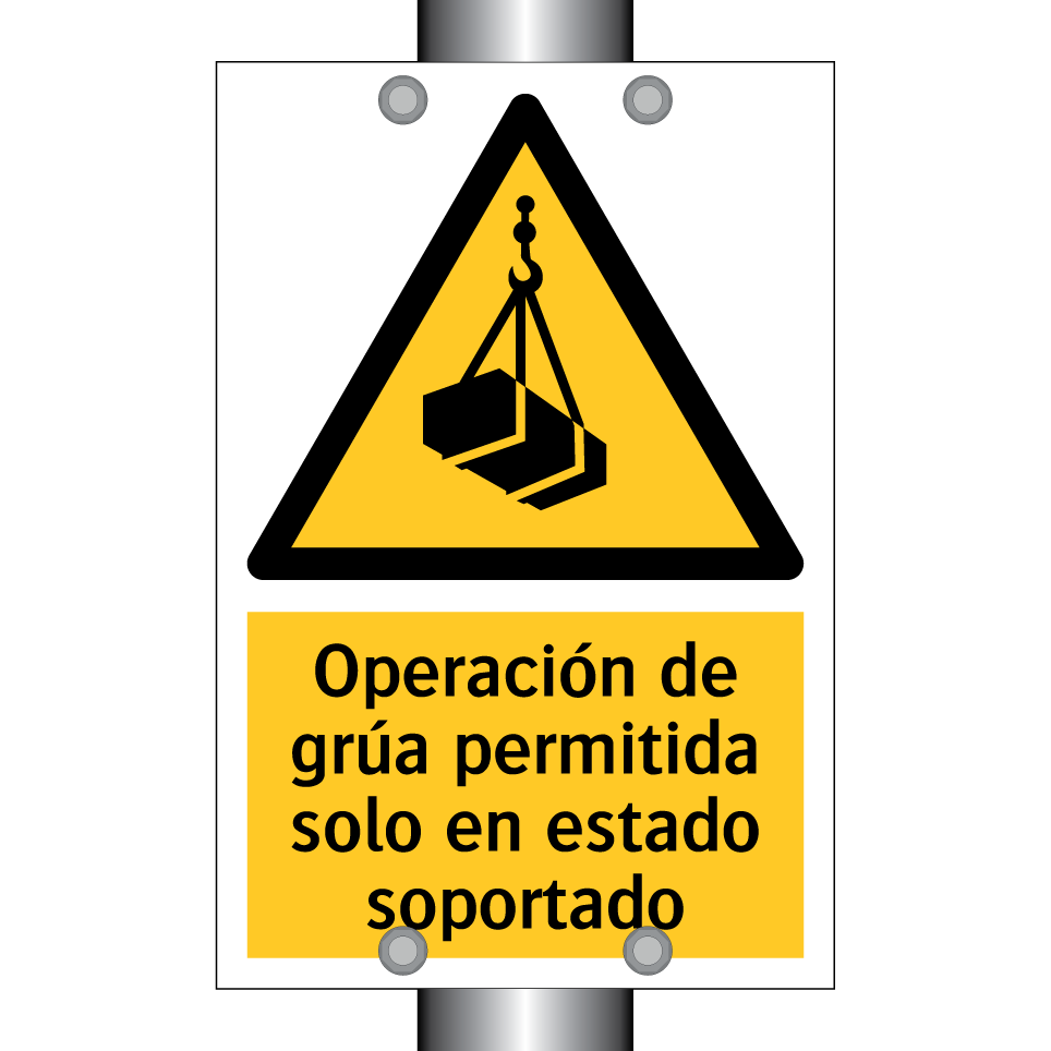 Operación de grúa permitida solo en estado soportado
