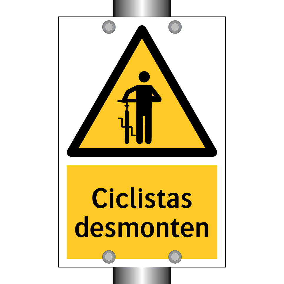 Ciclistas desmonten