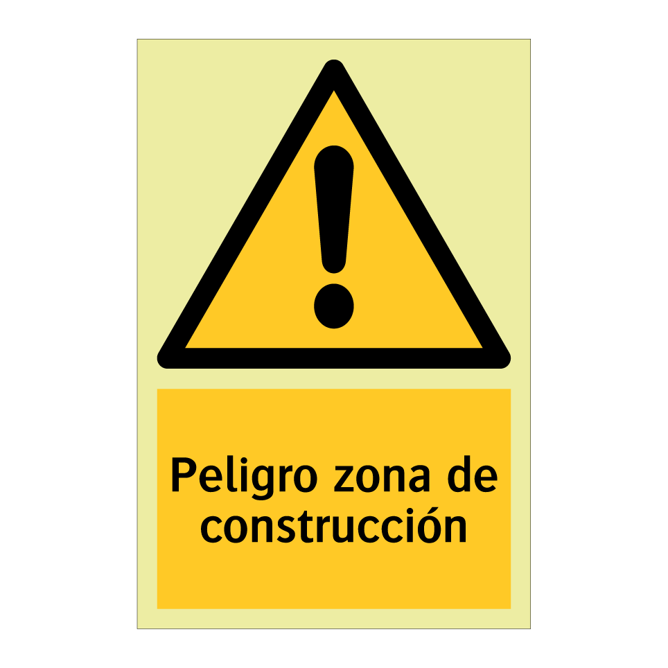 Peligro zona de construcción