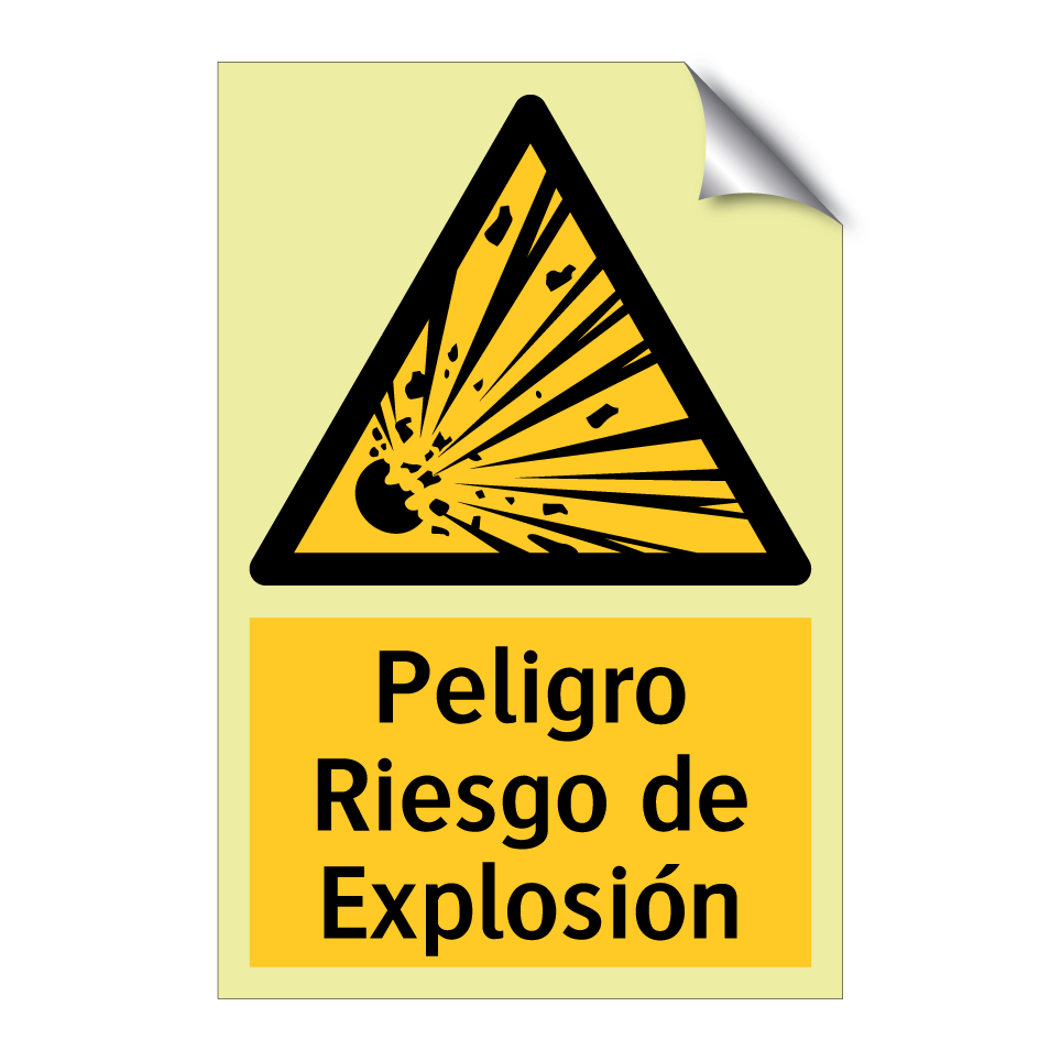 Peligro Riesgo de Explosión