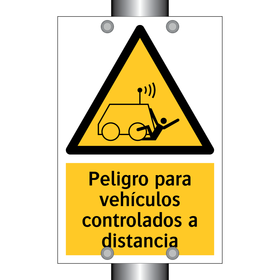 Peligro para vehículos controlados a distancia