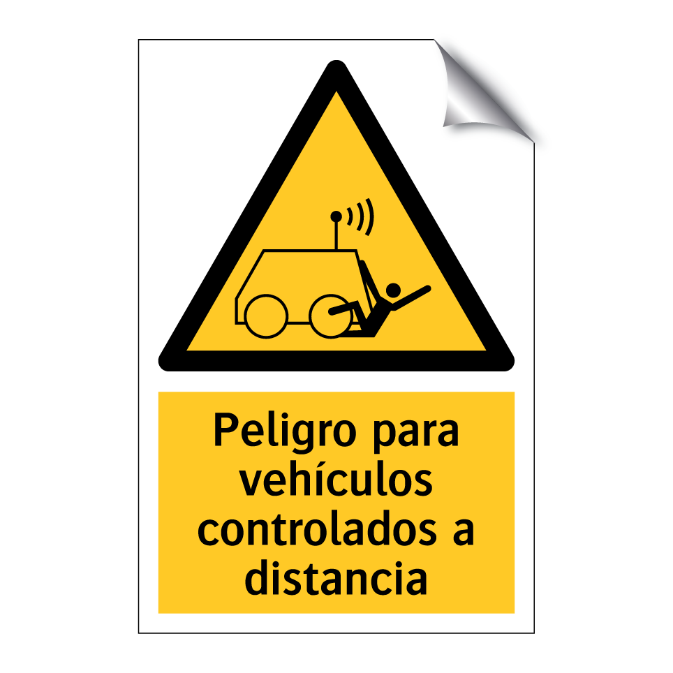 Peligro para vehículos controlados a distancia