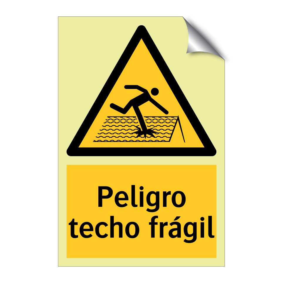 Peligro techo frágil