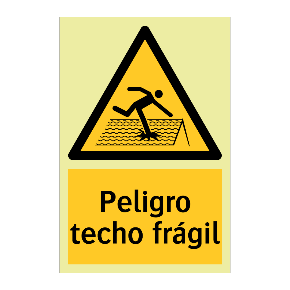 Peligro techo frágil