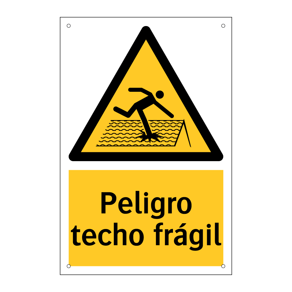 Peligro techo frágil